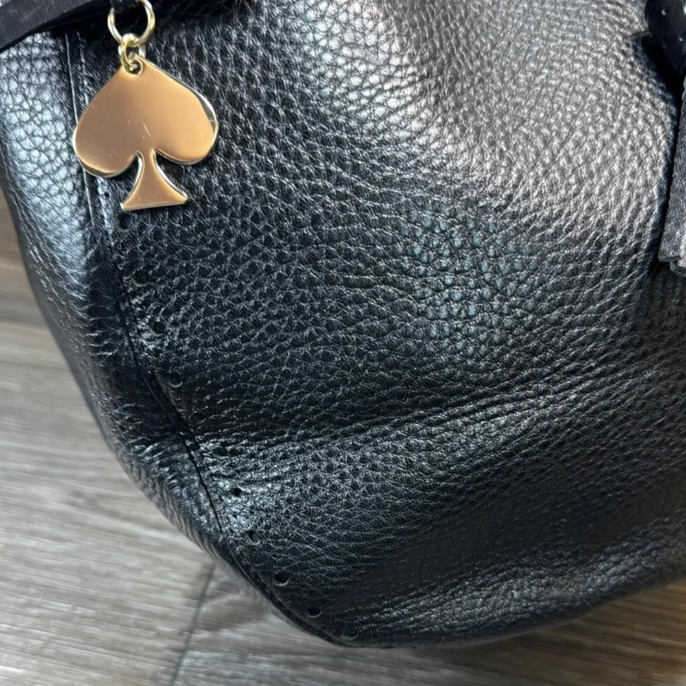 Kate Spade Black Leather Hobo Bag